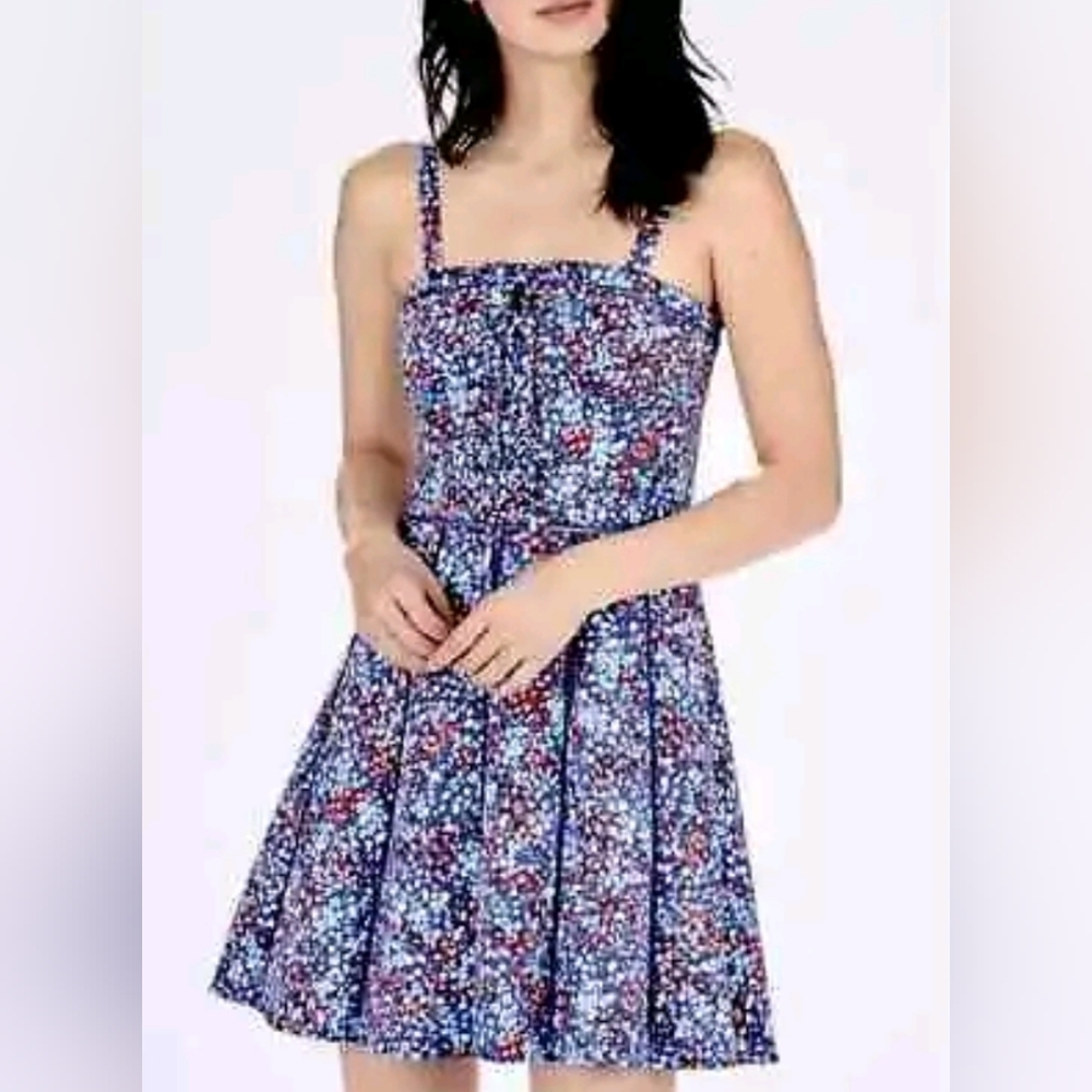 Parker Cotton fit and flare dress Size Large fits like a Medium